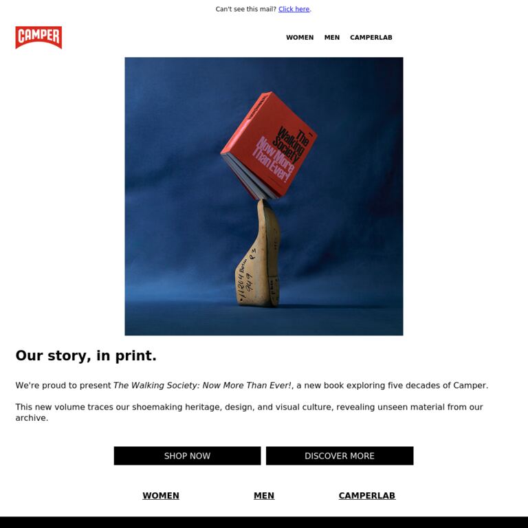The Walking Society: Now More Than Ever! - newsletter screenshot