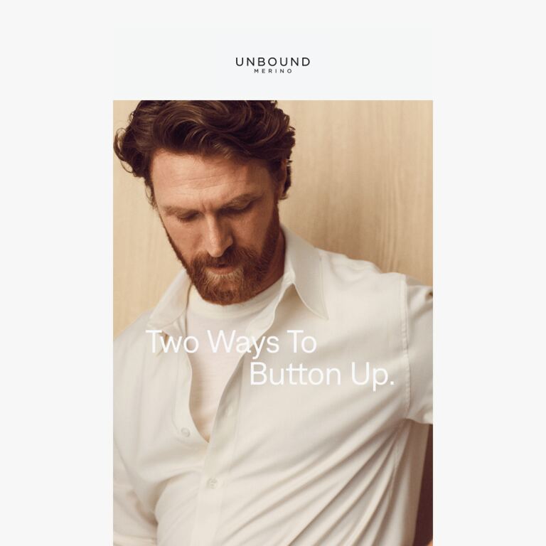 Two Ways To Button Up This Season. - newsletter screenshot