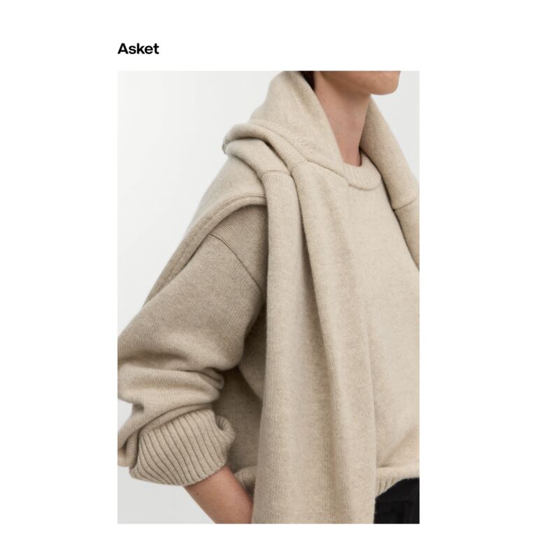 Coming soon: Women’s Virgin Cashmere - newsletter screenshot