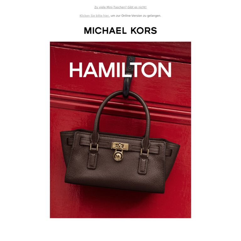 Hamilton – ein Mini-Design, das auffällt - newsletter screenshot