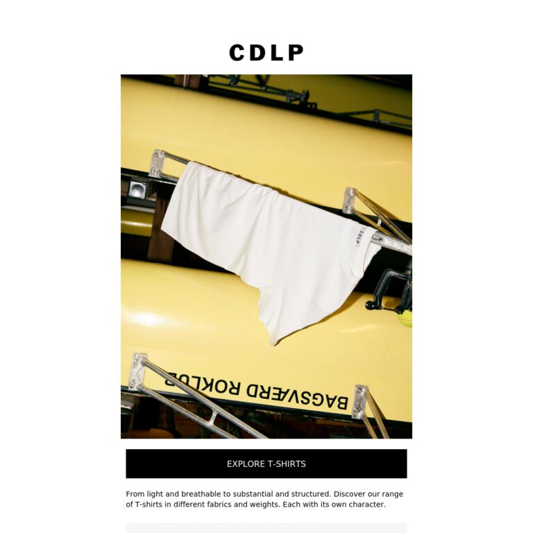 The T-Shirt Edit - newsletter screenshot