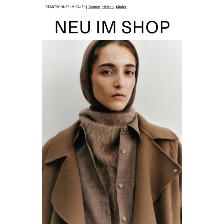 Neues für Damen - newsletter screenshot