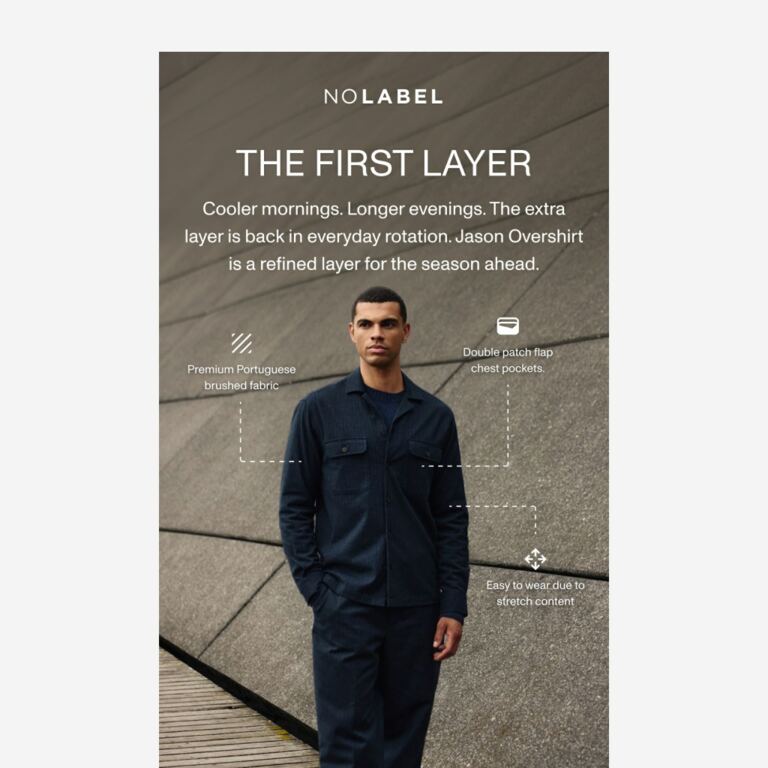 Your everyday extra layer is back - newsletter screenshot
