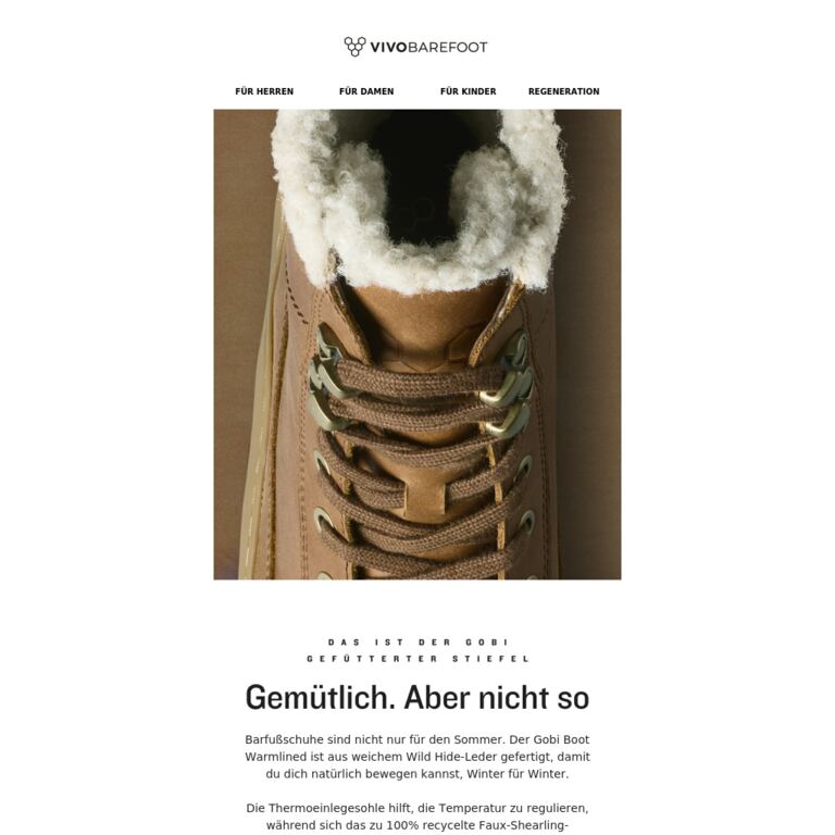 Gemütlich. Aber nicht so wie du es denkst. - newsletter screenshot