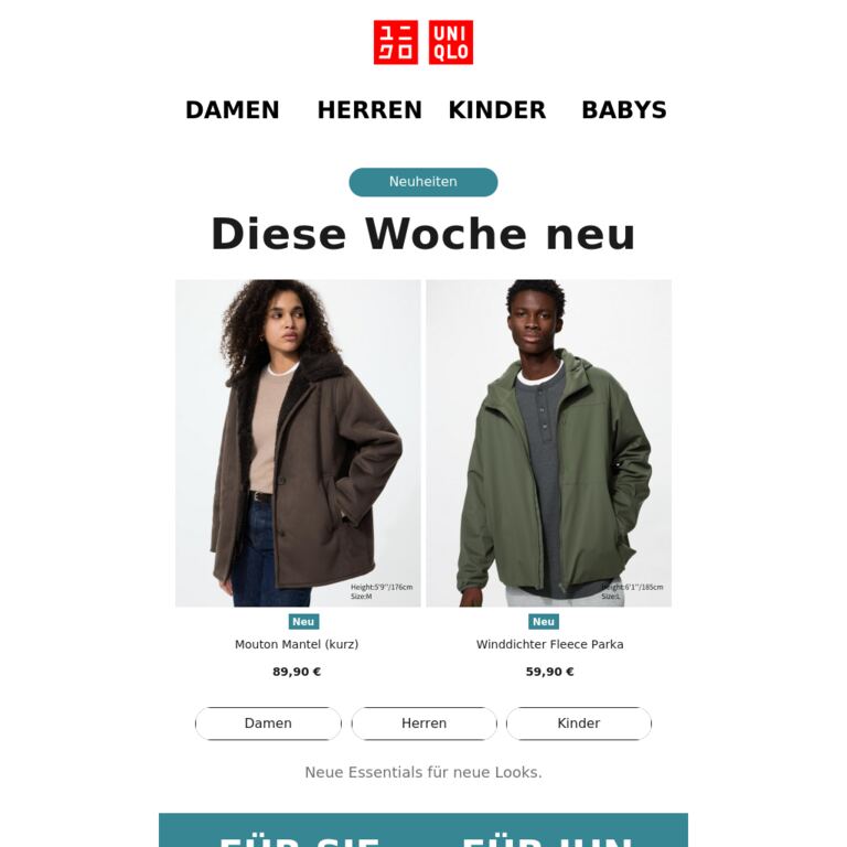 Diese Woche neu - newsletter screenshot