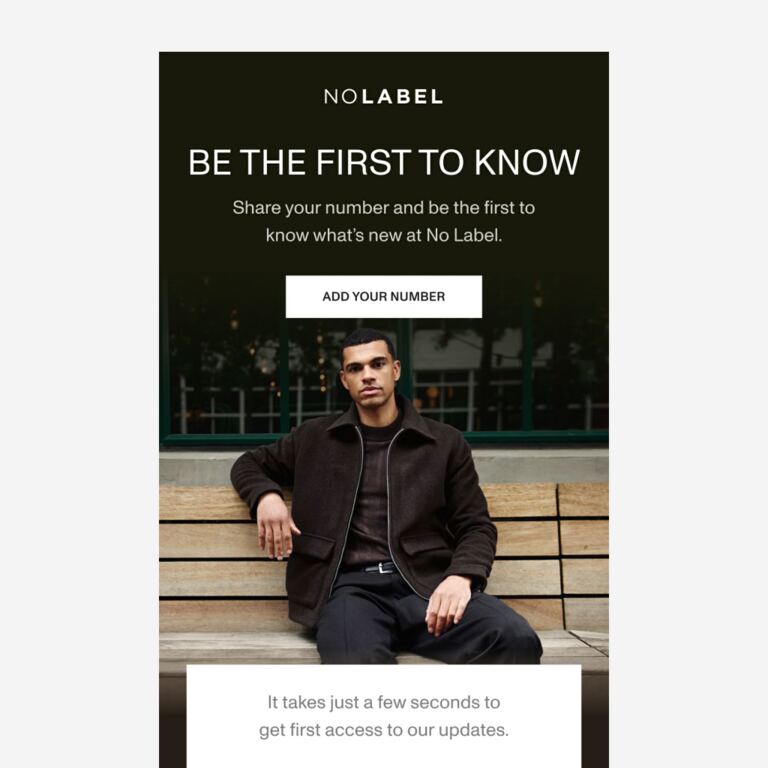 Be the first to know - newsletter screenshot