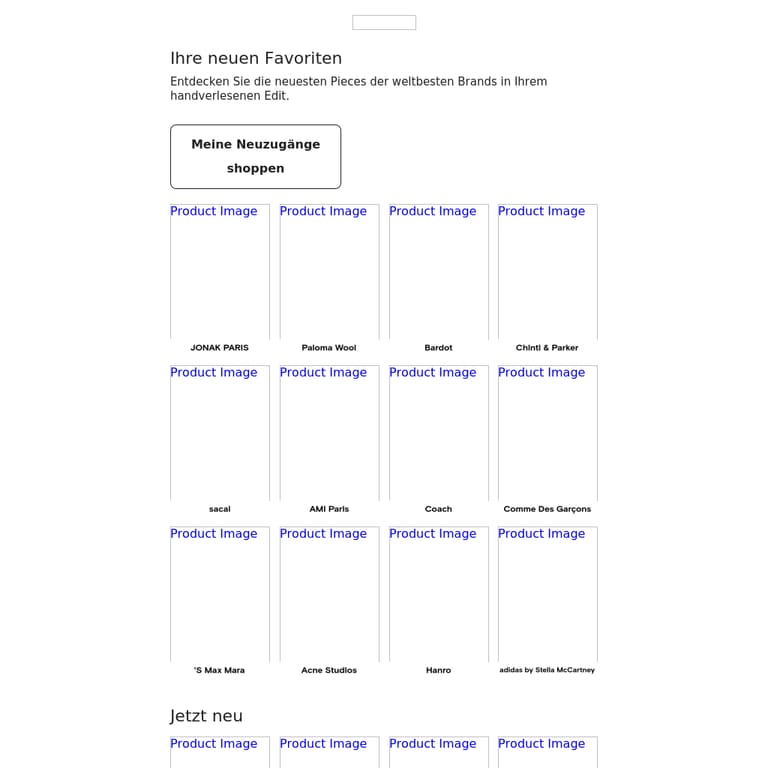 Neu: Ihr personalisiertes Edit - newsletter screenshot