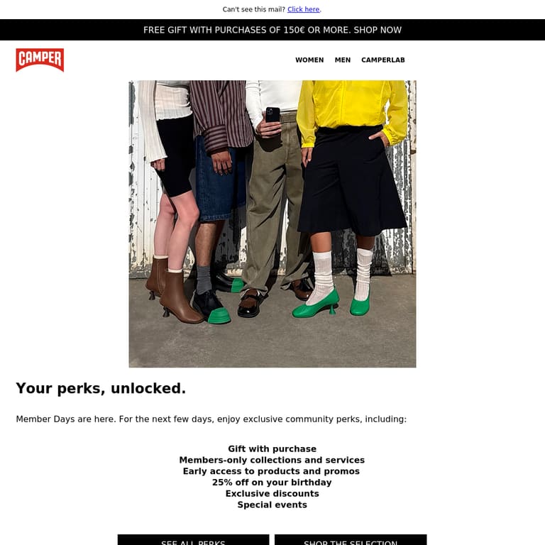 Member Days are on - newsletter screenshot