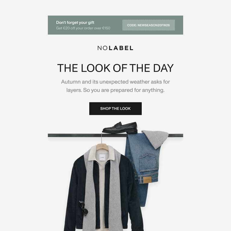 Your new look of the day? - newsletter screenshot