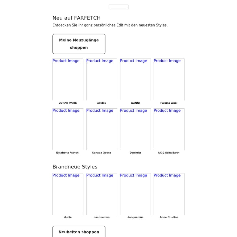 Neu und genau mein Style - newsletter screenshot