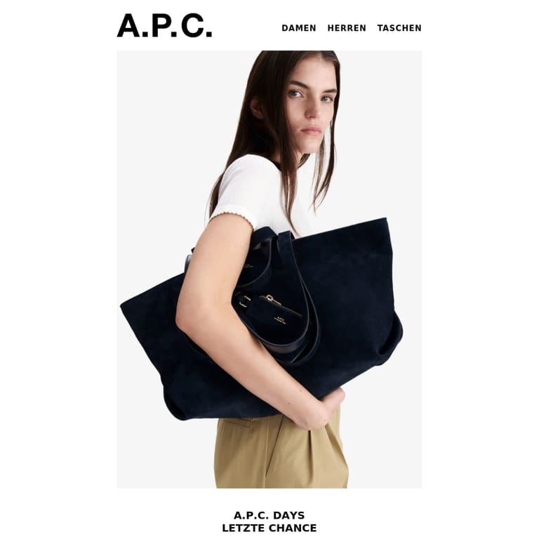 A.P.C. Days | Letzter Tag - newsletter screenshot