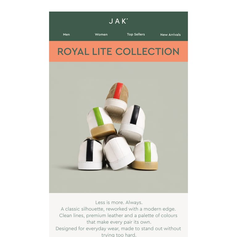 Royal Lite Collection. - newsletter screenshot