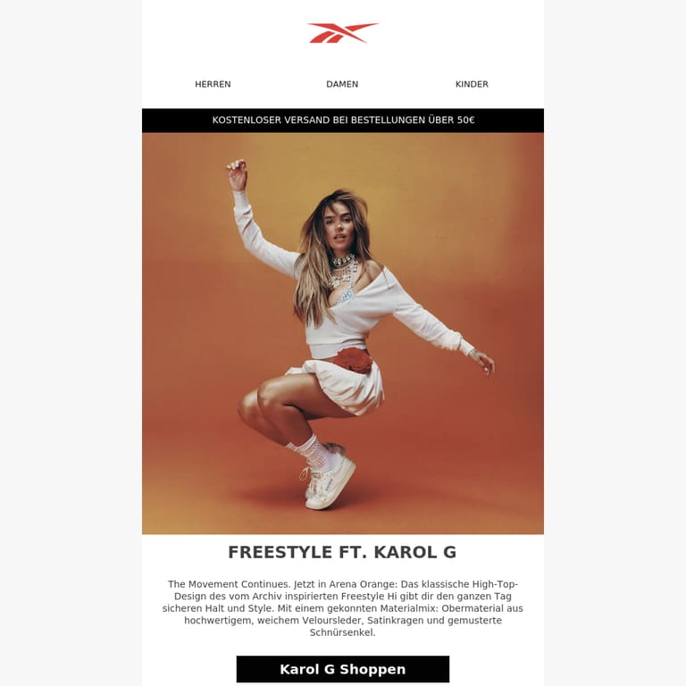 NEUER COLOURWAY FT. KAROL G - newsletter screenshot
