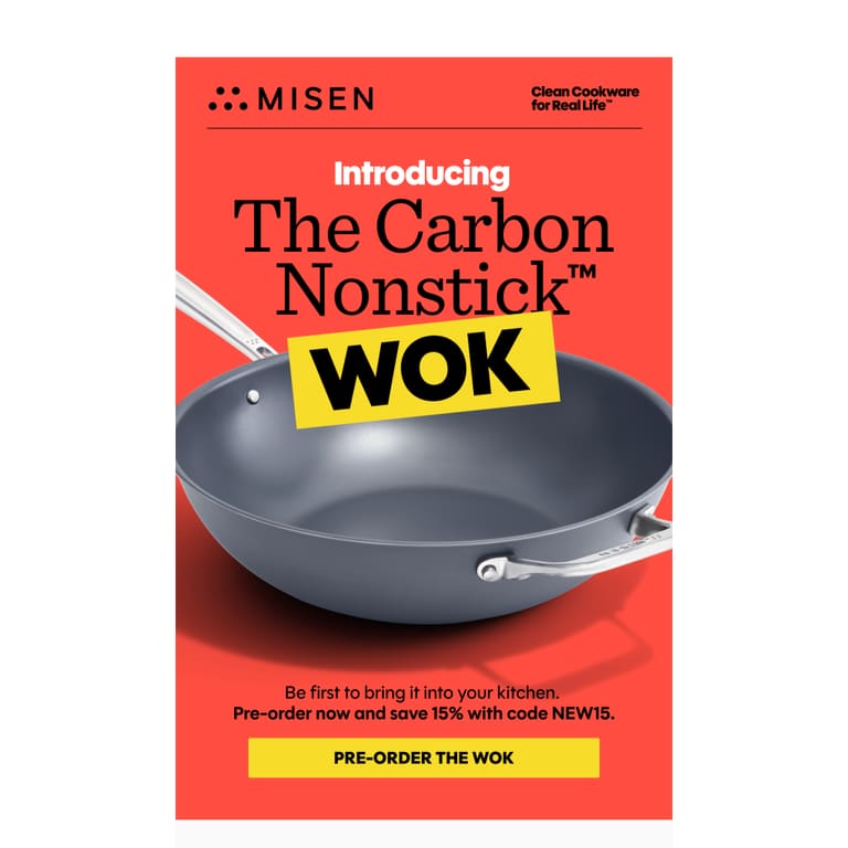 You Asked for It: The Wok Is Here - newsletter screenshot