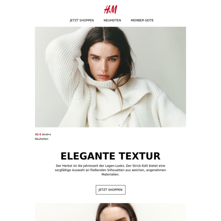 Neu: Der Strick-Edit - newsletter screenshot