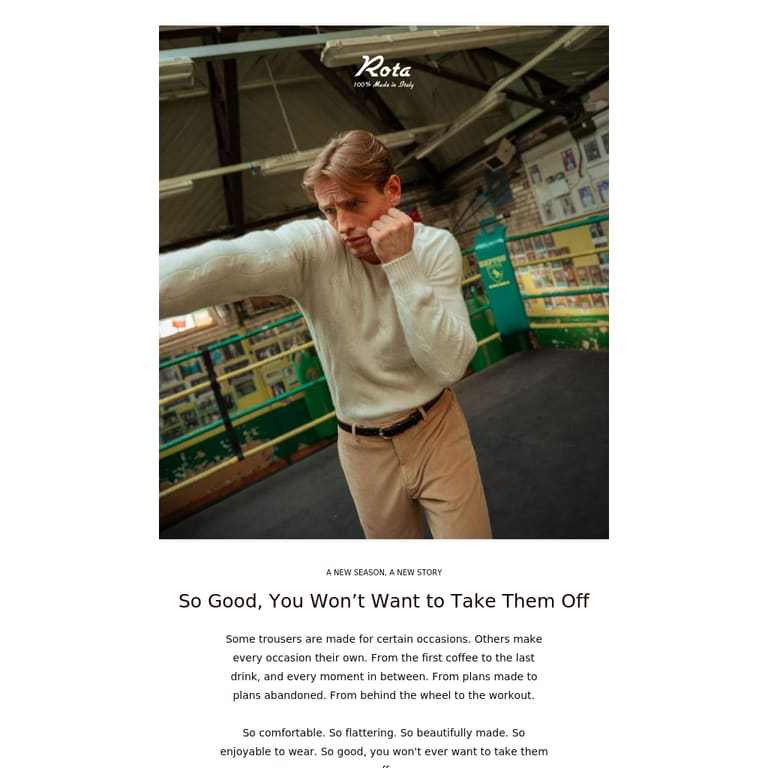 So Good, You Won’t Want to Take Them Off - newsletter screenshot