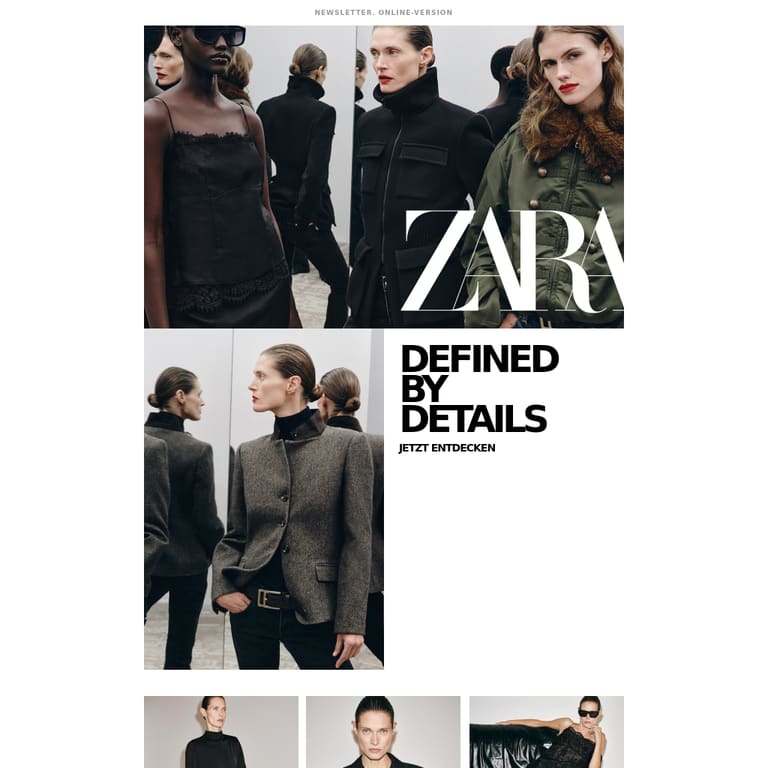 Damen | Neuheiten - newsletter screenshot