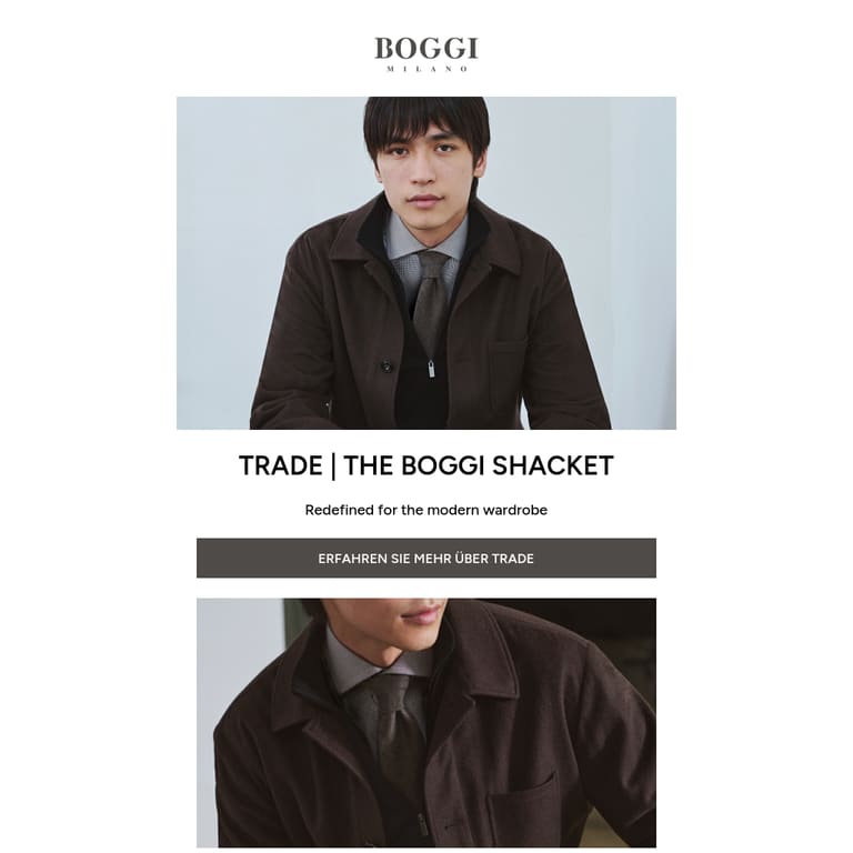 Haben Sie schon das Trade-Shacket entdeckt? - newsletter screenshot