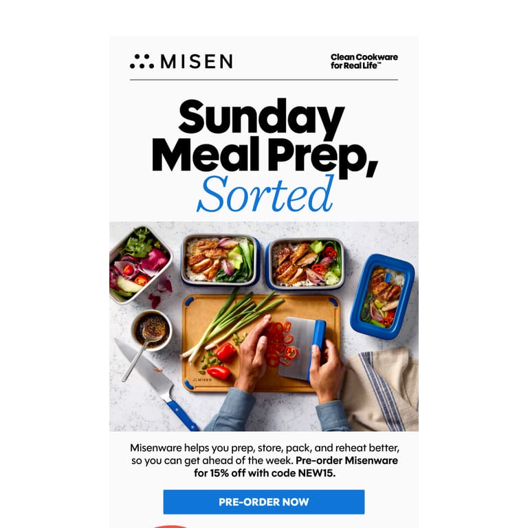 Meal Preppers, This One’s For You - newsletter screenshot
