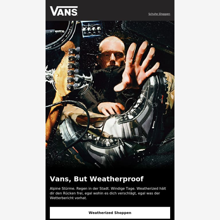 Immer Bereit. Immer Weatherized. - newsletter screenshot