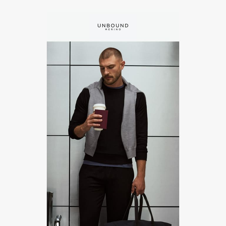 NEW DROP | Merino Transit Sweatshirt - newsletter screenshot