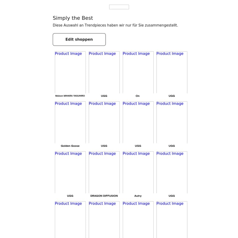 Wir präsentieren unsere Bestseller - newsletter screenshot