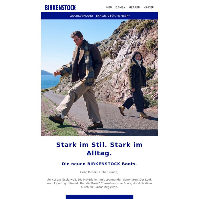 Schritt für Schritt in den Winter. - newsletter screenshot