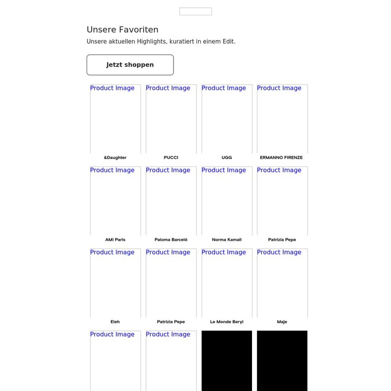 Unsere Lieblingsstyles - newsletter screenshot