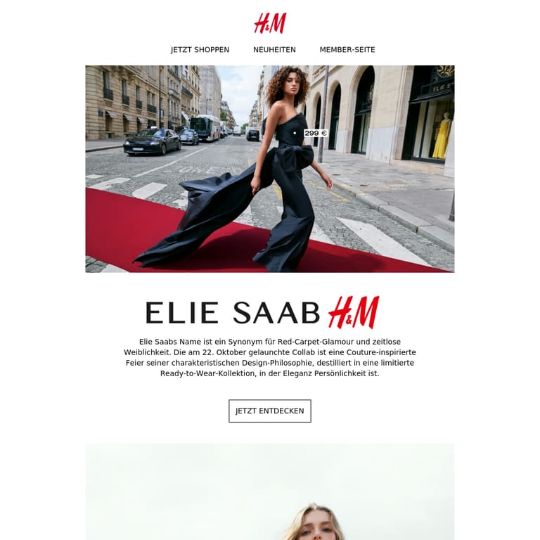 Entdecke die neue Designer-Collab - newsletter screenshot