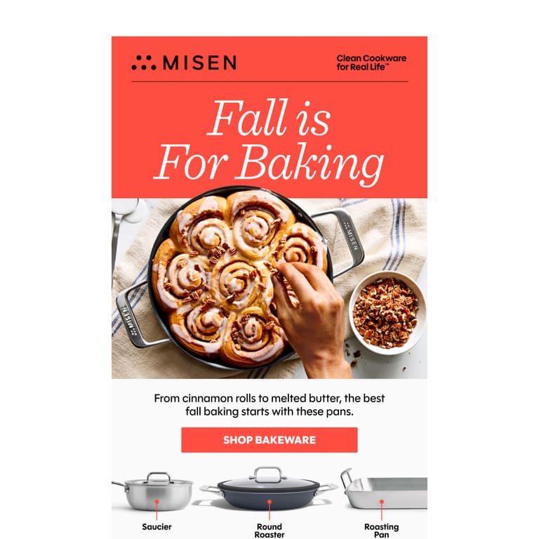 Your Fall Baking Checklist - newsletter screenshot