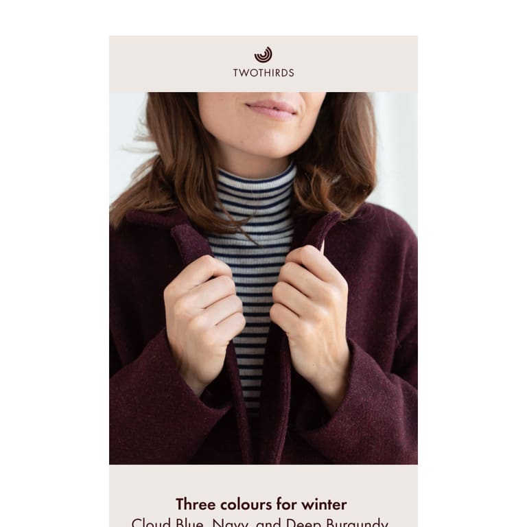 Winter, in three colours. - newsletter screenshot