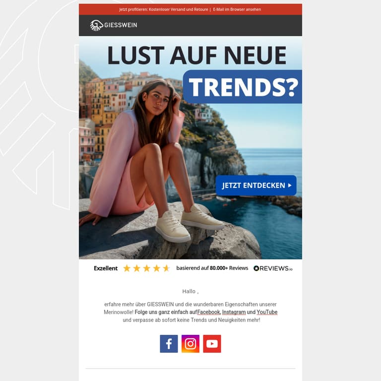 ⭐ Folge uns auf Social Media 📖 - newsletter screenshot