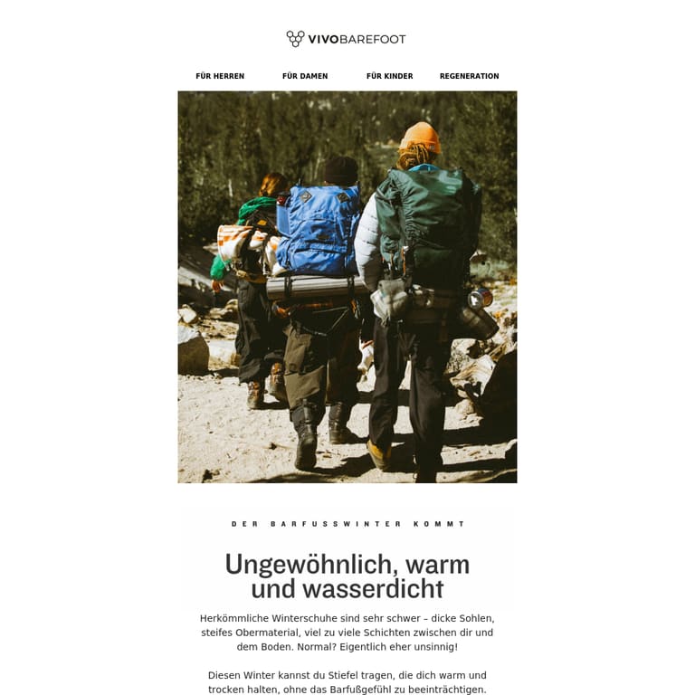 Weird More diesen Winter - newsletter screenshot