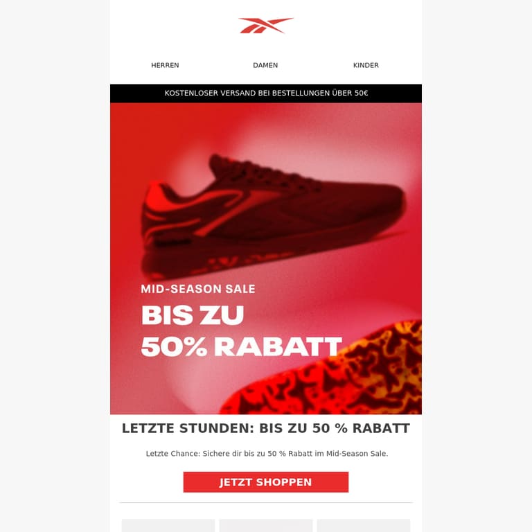 Mid-Season Sale: die letzten Stunden - newsletter screenshot