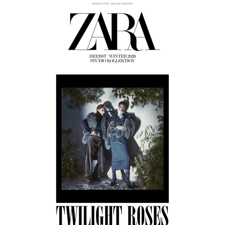 STUDIO COLLECTION AW26 - newsletter screenshot