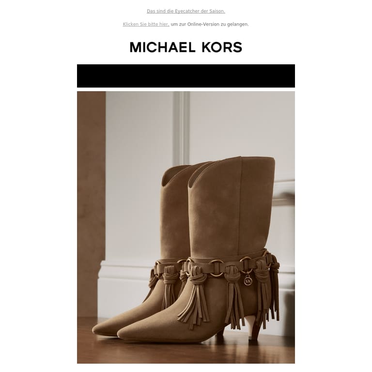 Stiefel, für die Sie viele Komplimente bekommen - newsletter screenshot