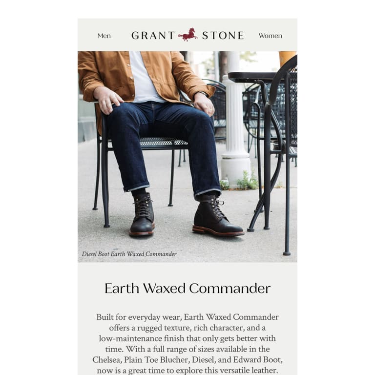 Earth Waxed Commander | Fully Stocked - newsletter screenshot