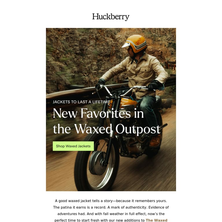 The Best of the Waxed Outpost, According to Our Design Director - newsletter screenshot