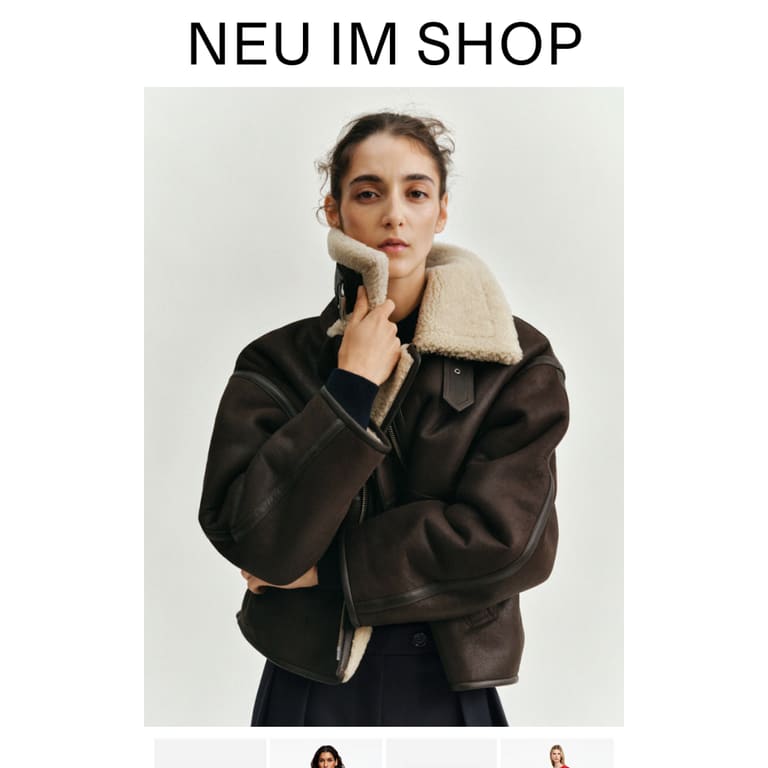 Neu im Shop - newsletter screenshot