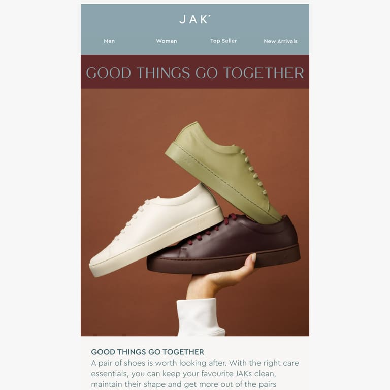 Good things go together. - newsletter screenshot