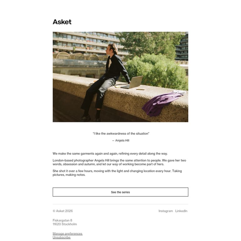 August, by Angela Hill - newsletter screenshot