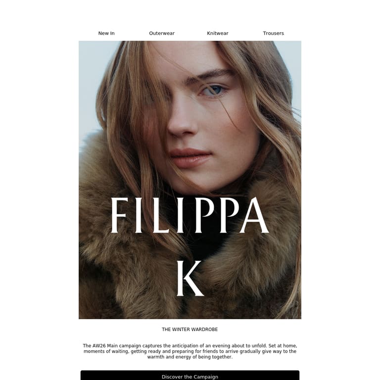 New: The Winter Wardrobe - newsletter screenshot