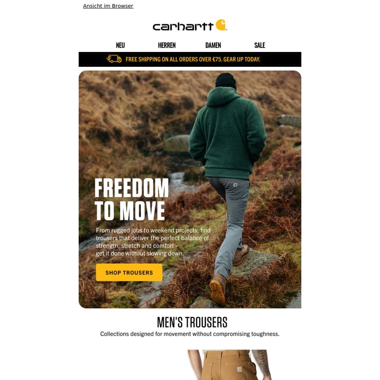 Autumn Bottoms for Every Day - newsletter screenshot