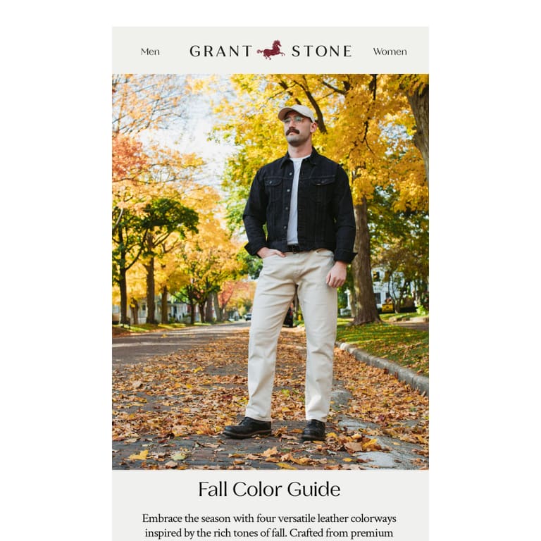 Explore the Fall Color Guide - newsletter screenshot