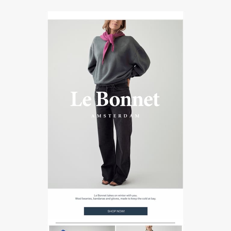 Beanies, scarves and more wool: Le Bonnet got you covered - newsletter screenshot