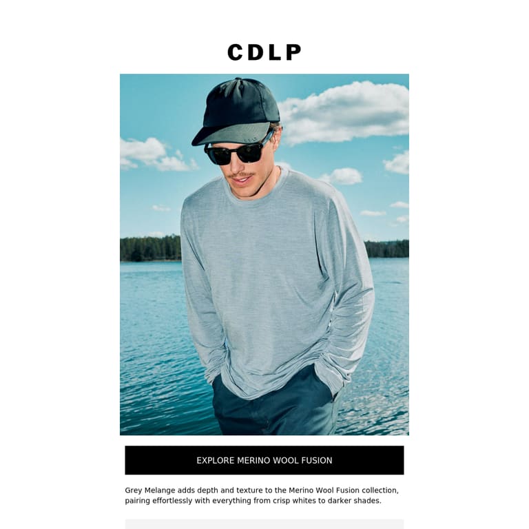 Merino Wool Fusion in Grey Melange - newsletter screenshot