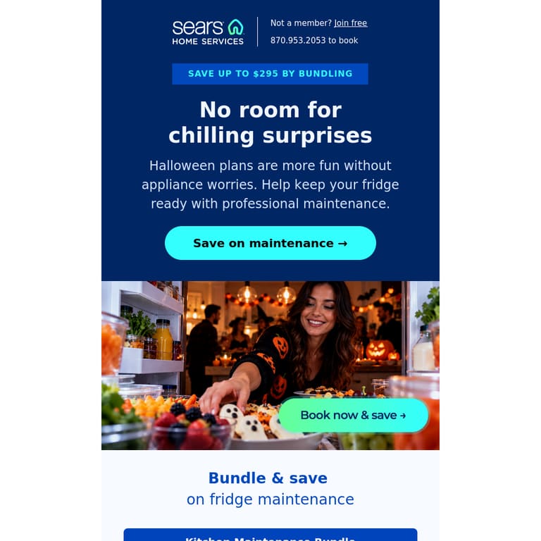 Make room for treats, not fridge frights - newsletter screenshot