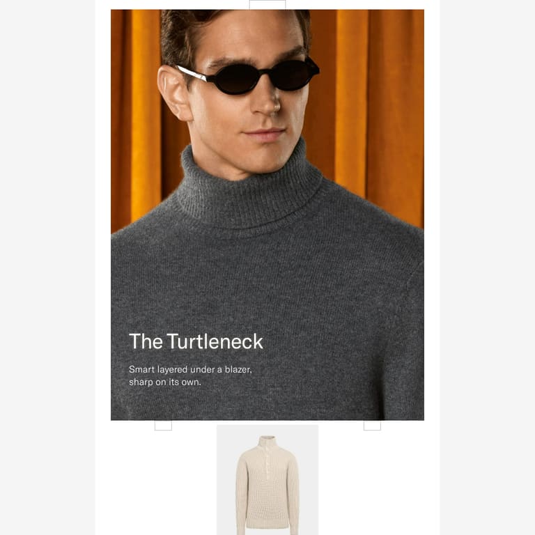 Turtleneck Season Is Here - newsletter screenshot