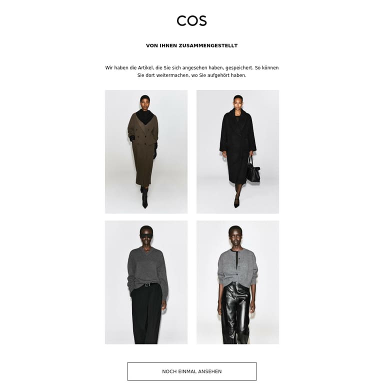 Noch einmal ansehen - newsletter screenshot