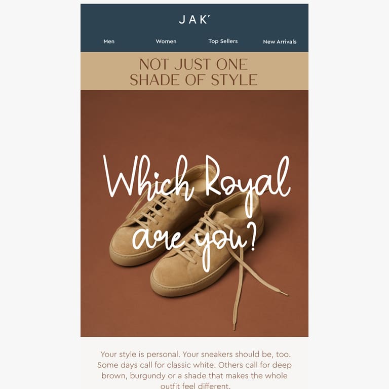 Which Royal are you? - newsletter screenshot